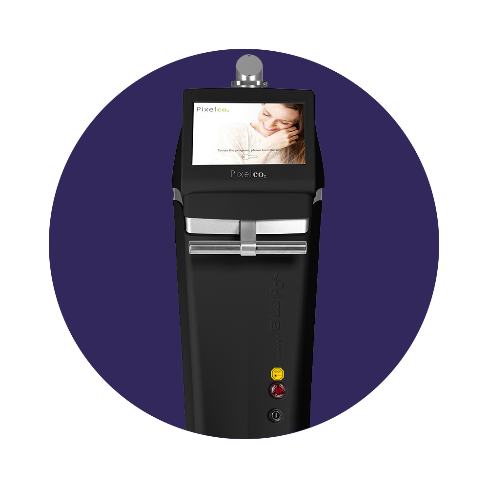 Pixel CO₂ d'Alma Lasers – Laser fractionné ablatif haute puissance pour le rajeunissement et le remodelage de la peau.